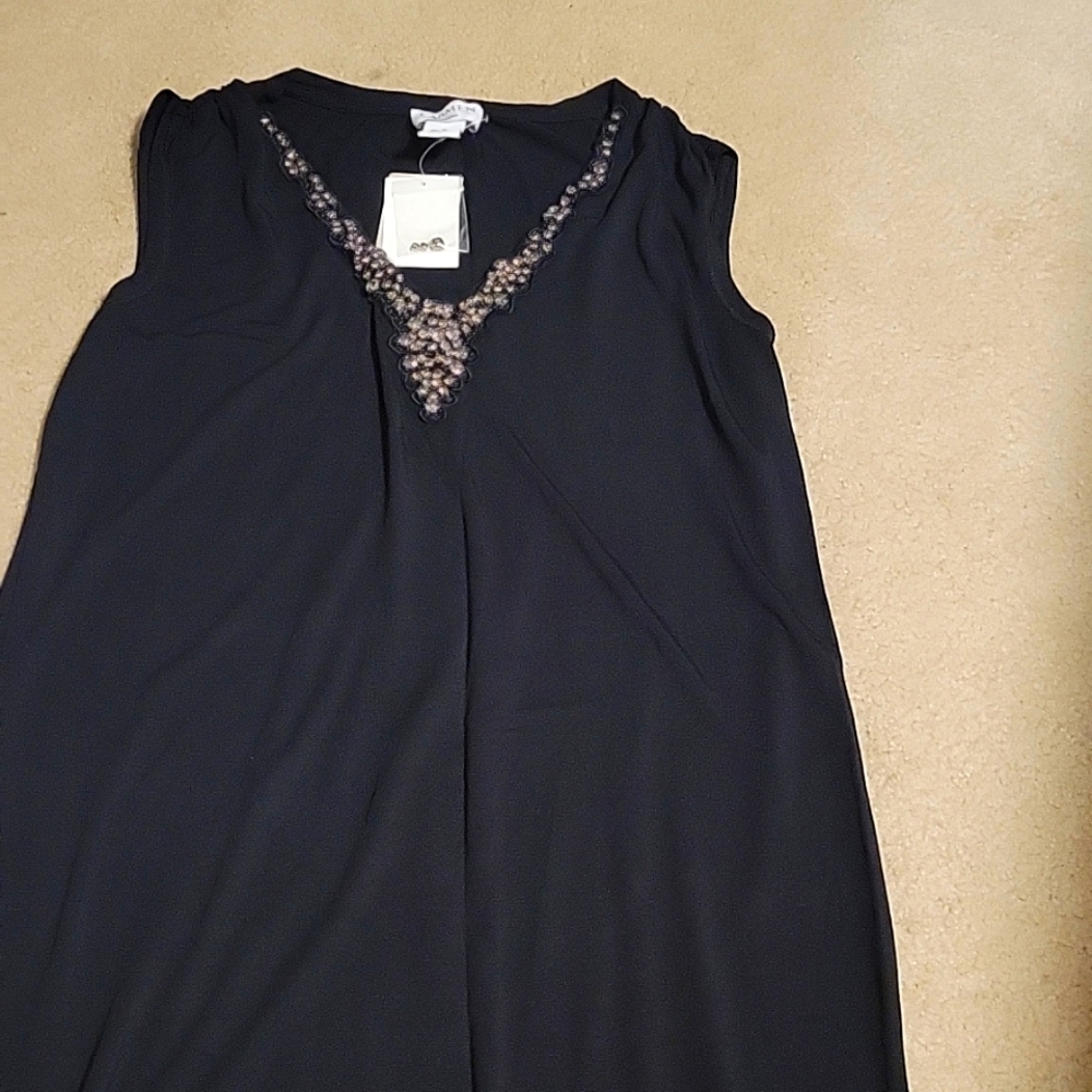 New black midi dress